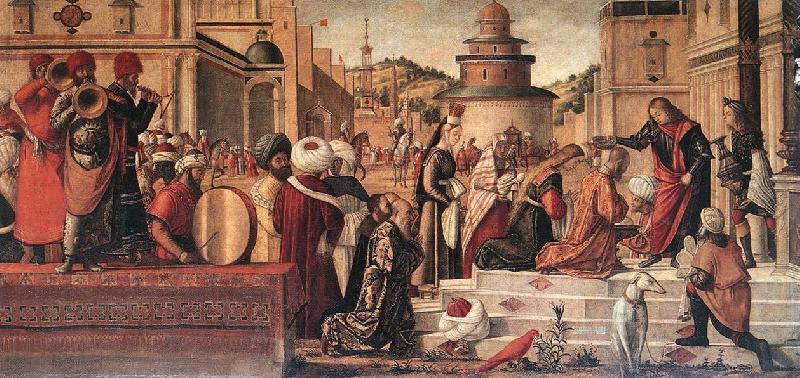 CARPACCIO, Vittore The Baptism of the Selenites dfg France oil painting art